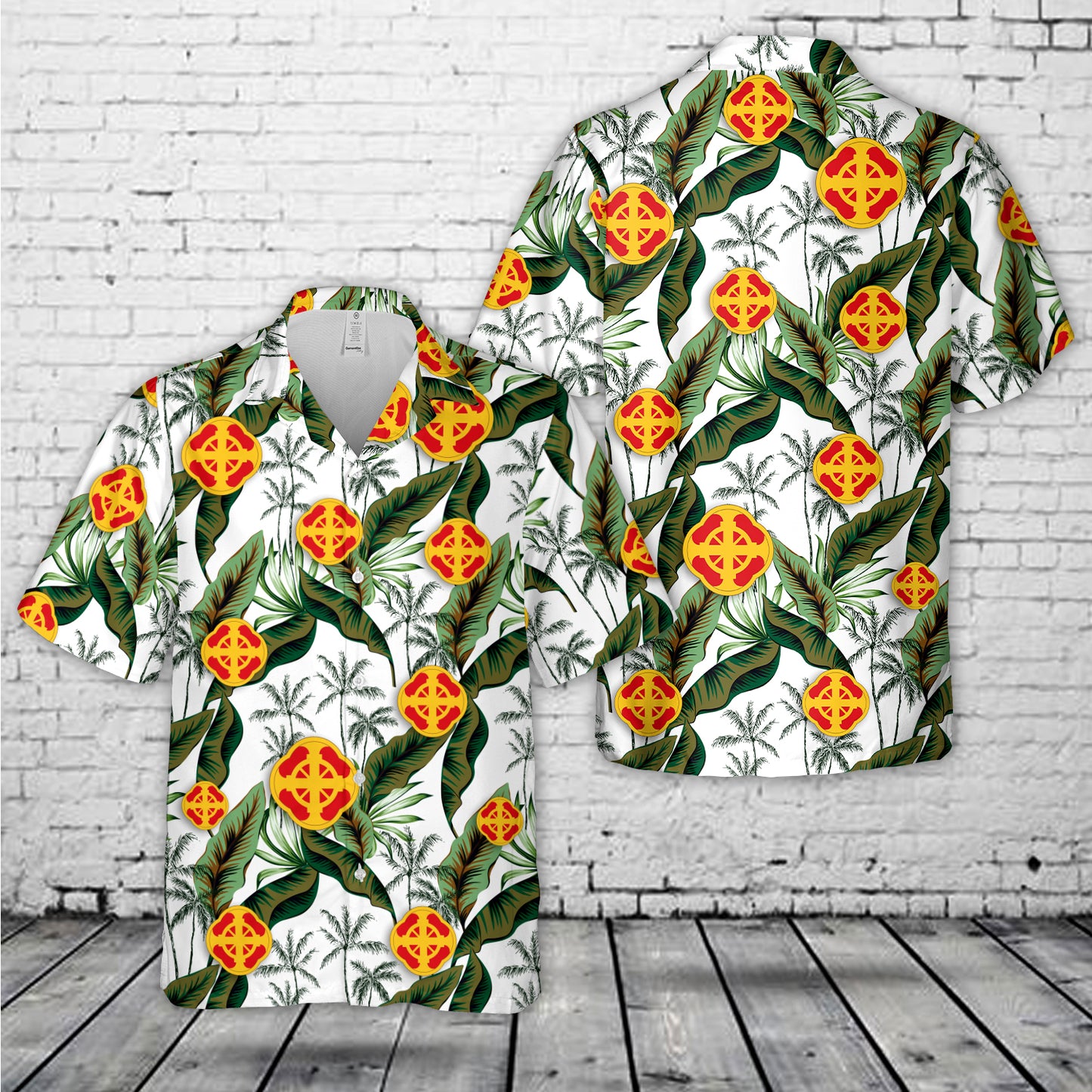 US Army 428th Field Artillery Brigade Hawaiian Shirt