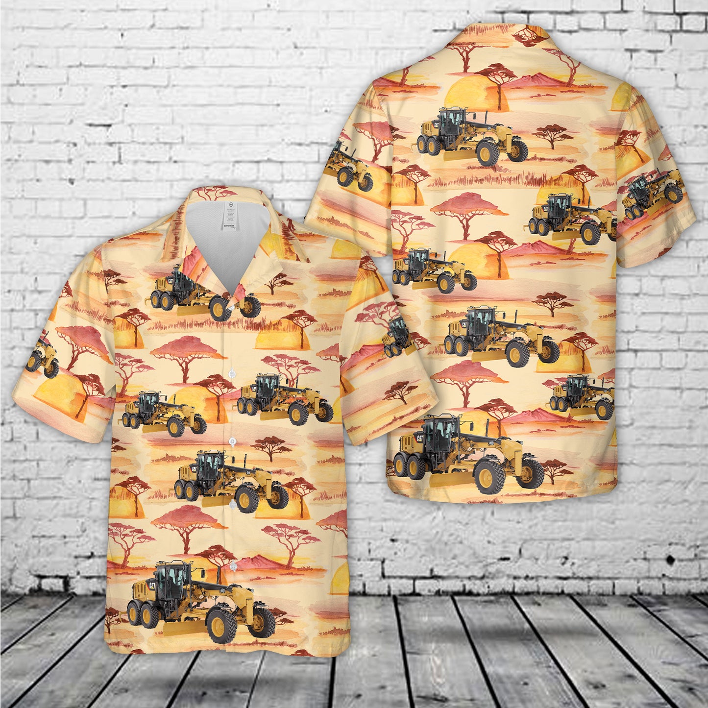 Grader heavy equipment Hawaiian Shirt