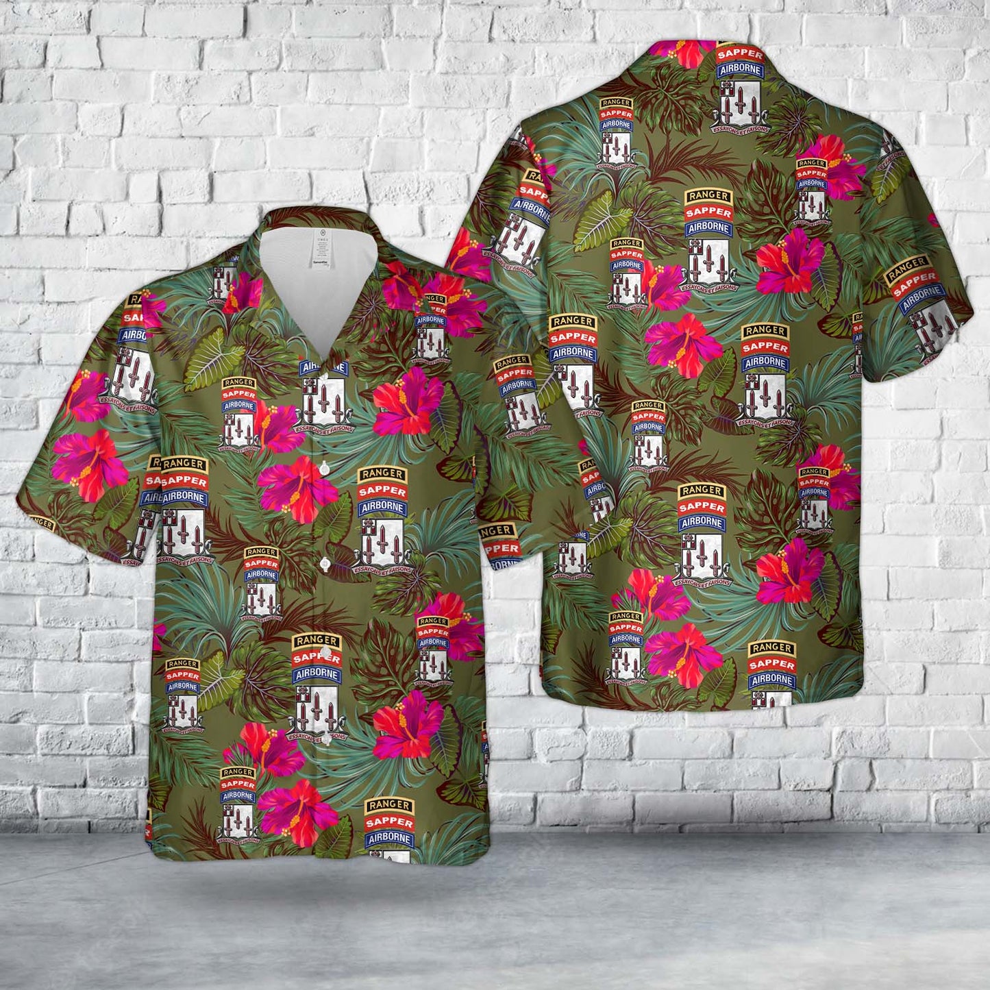 US Army 54th Brigade Engineer Battalion - Airborne Ranger Sapper Hawaiian Shirt