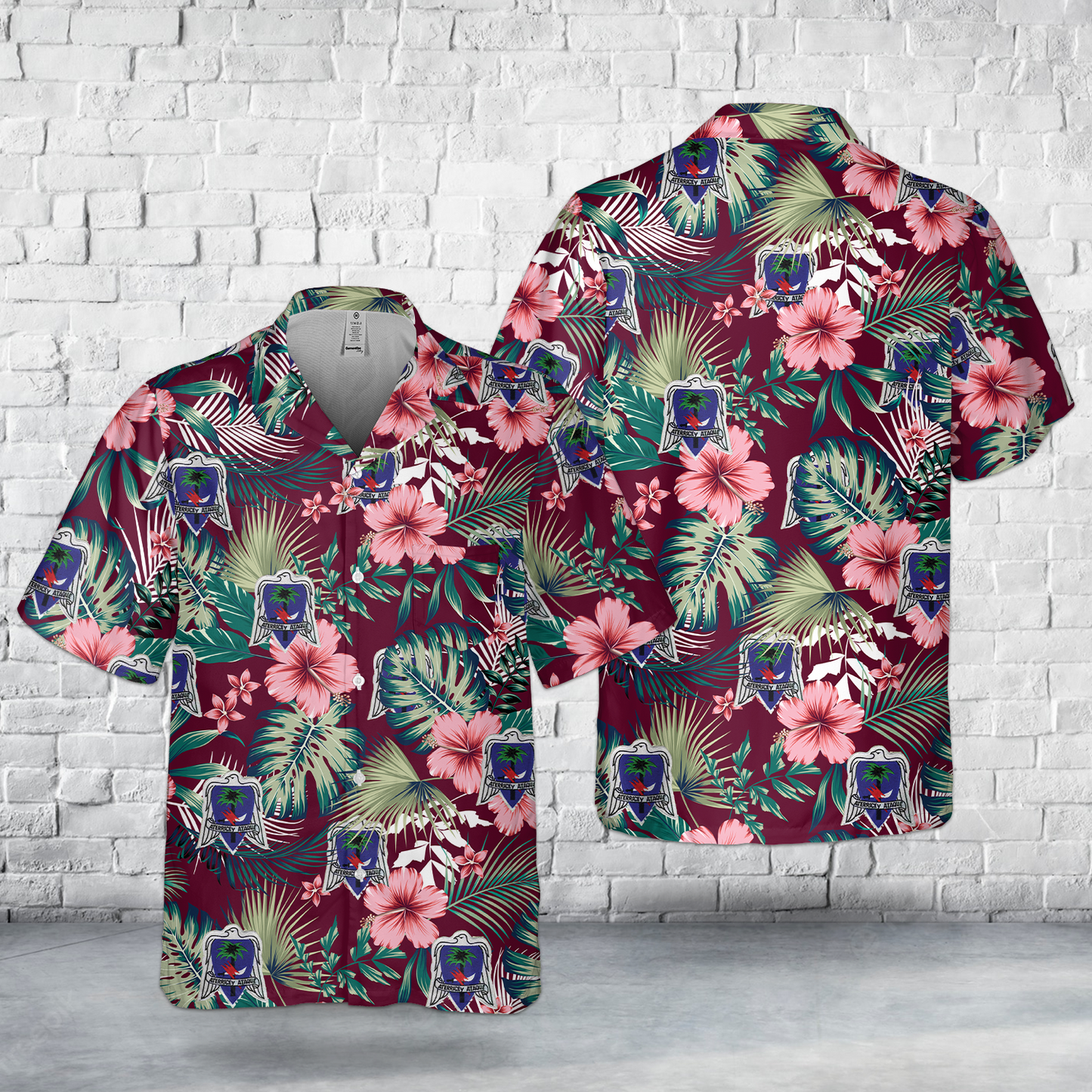 US Army 551st Parachute Infantry Battalion (551st PIB) Pocket Hawaiian Shirt