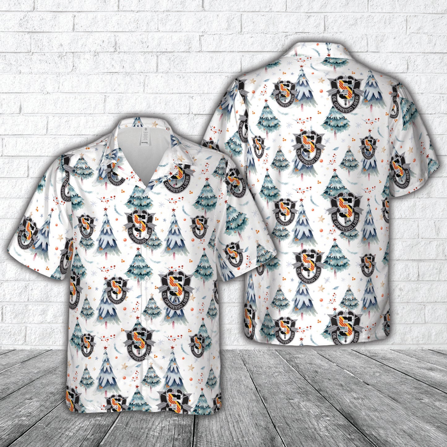 US Army 5th Special Forces Group (5th SFG) Christmas Hawaiian Shirt