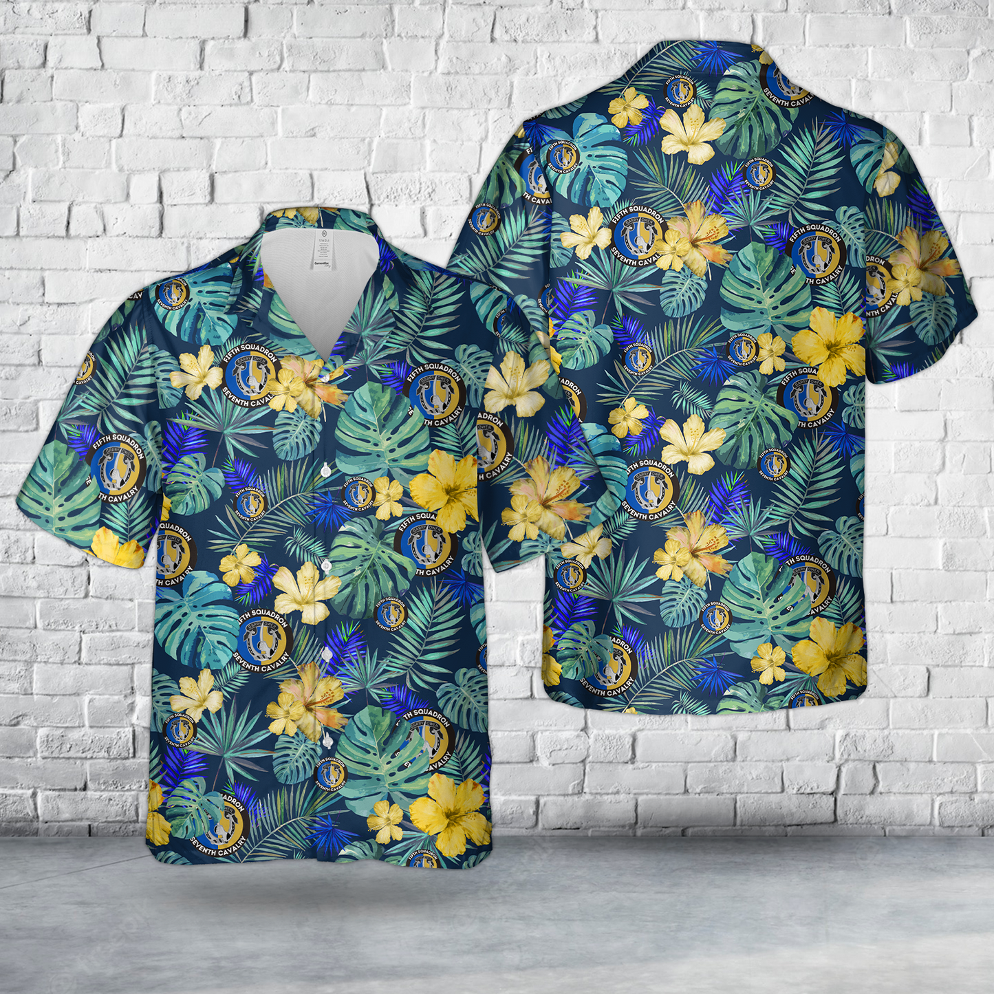 US Army 5th Squadron, 7th U.S. Cavalry Regiment, 1st Heavy Brigade Combat Team, 3rd Infantry Division Hawaiian Shirt