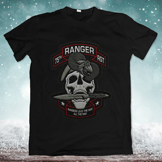 US Army 75th Ranger Regiment Classic Unisex T-Shirt Gildan 5000 (Made In US)