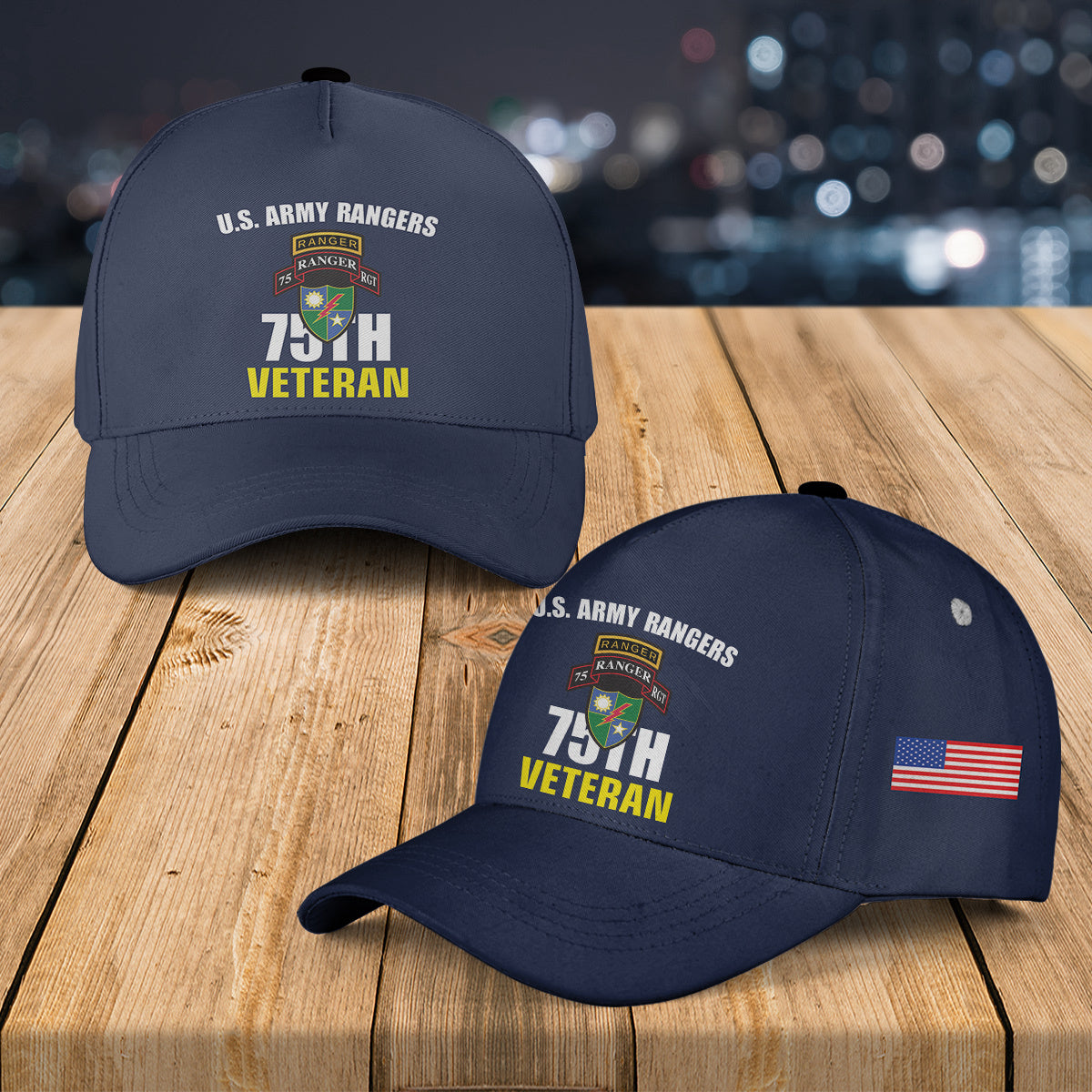 US Army 75th Ranger Regiment Veteran Baseball Cap