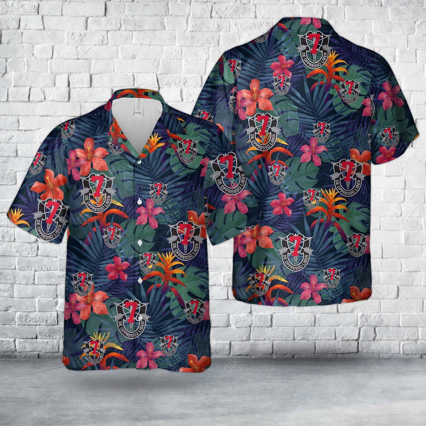 US Army 7th Special Forces Group (7th SFG) Hawaiian Shirt