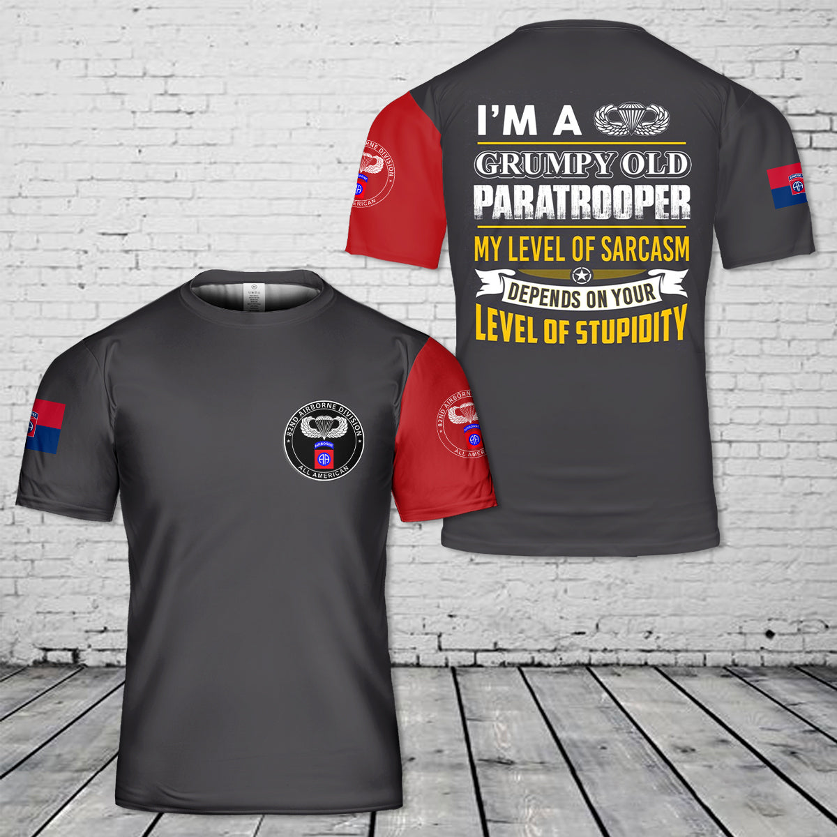 US Army 82nd Airborne 3D T-Shirt