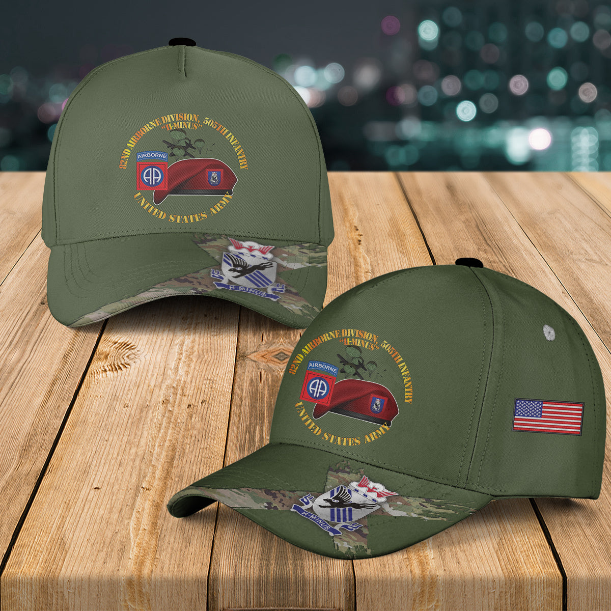 US Army 82nd Airborne Division 505th Parachute Infantry Regiment Baseball Cap