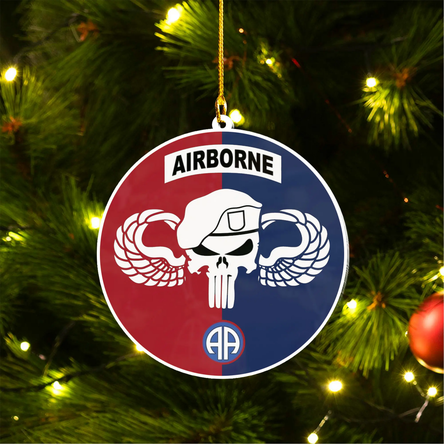 US Army 82nd Airborne Division Ceramic Ornament