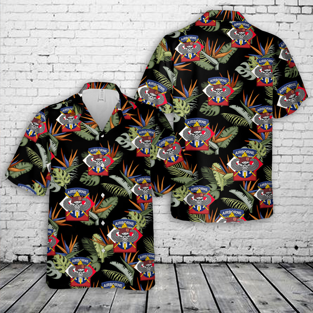 US Army 82nd SIG ABN Hawaiian Shirt