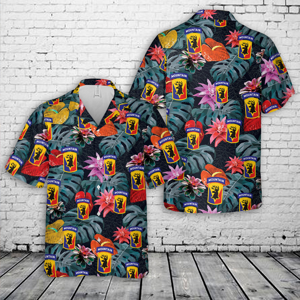 US Army 86th Infantry Brigade Combat Team (Mountain) (The Vermont Brigade) Hawaiian Shirt