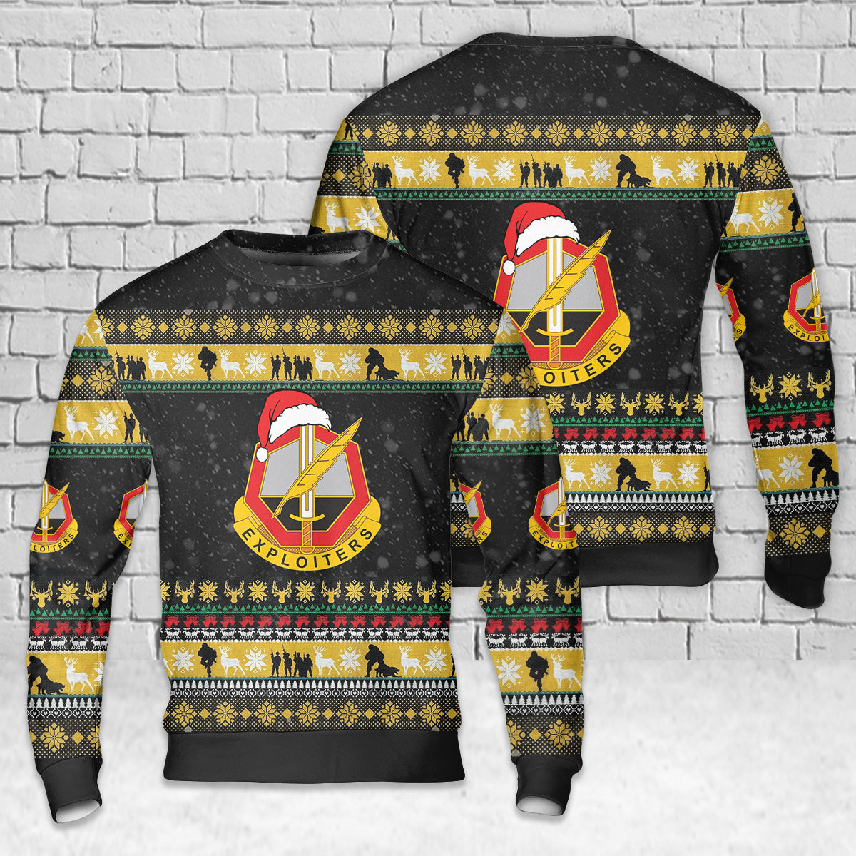 US Army 11th Psychological Operations Battalion (11th POB) AOP Christmas Sweater