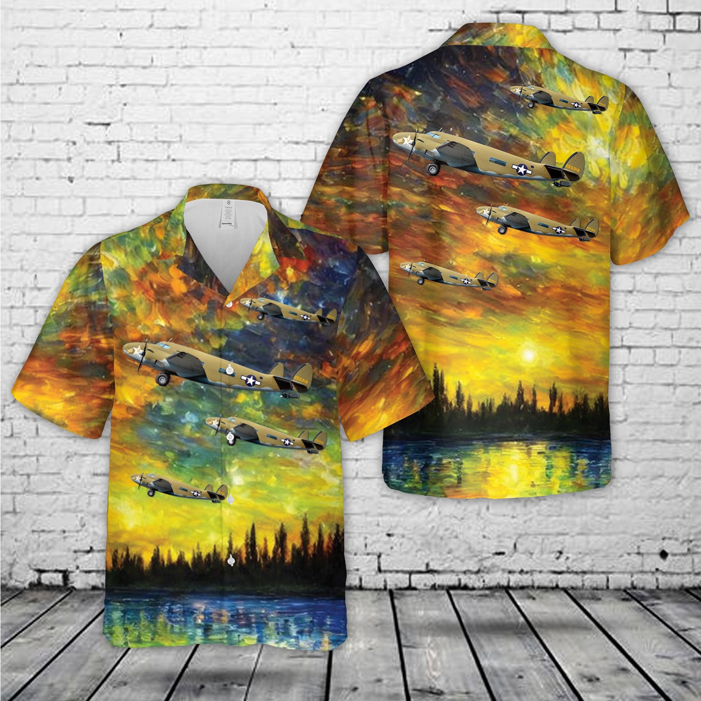 US Army Air Force (USAAF) Lockheed C-60A Lodestar 42-55918 Hawaiian Shirt