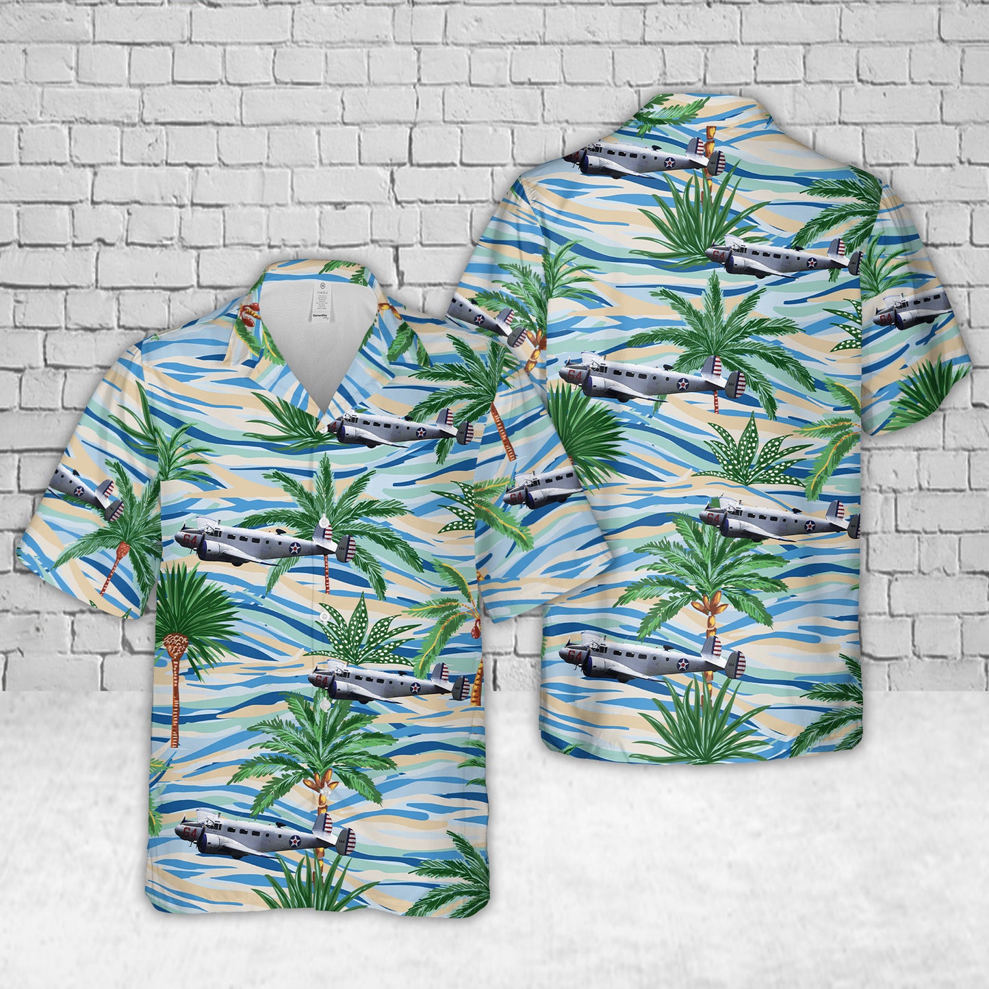 US Army Air Forces Beechcraft Model 18, or "Twin Beech" Hawaiian Shirt
