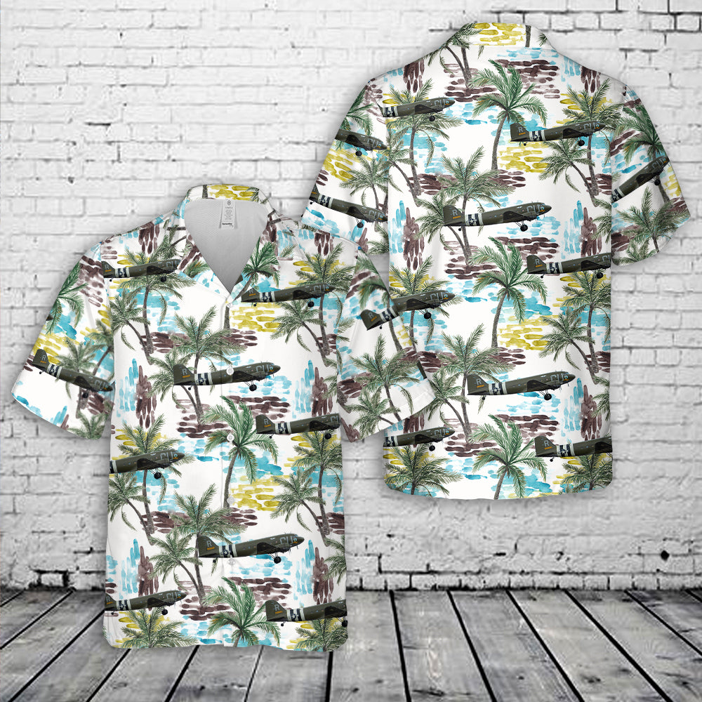 US Army Air Forces Douglas C-53D Skytrooper 'D-Day Doll' Of 434th Troop Carrier Group Hawaiian Shirt