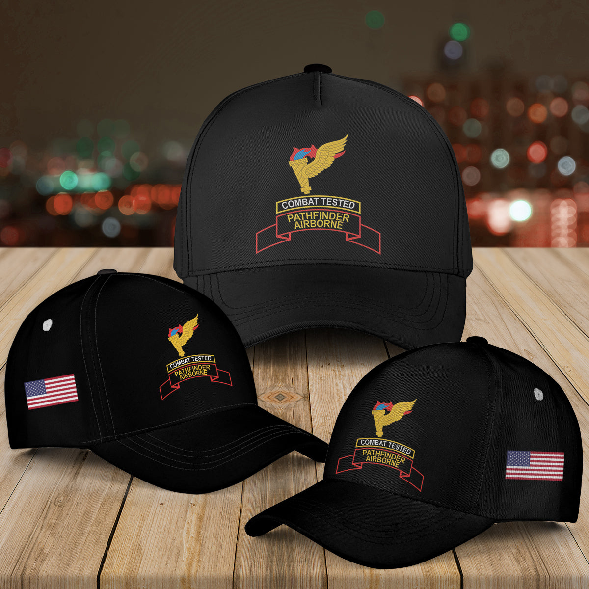 US Army Airborne Pathfinder Paratroops combat veterans Baseball Cap