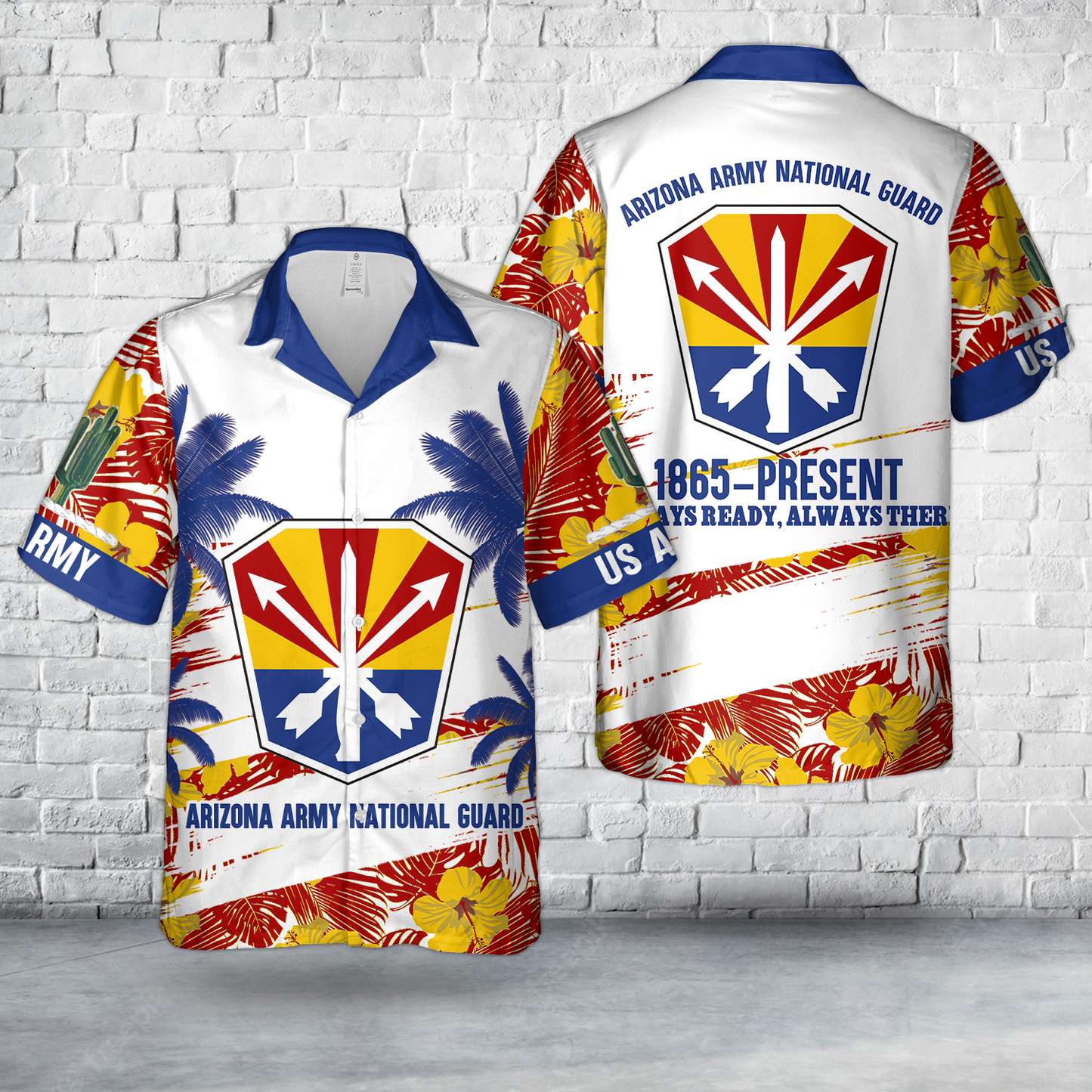 US Army Arizona Army National Guard Hawaiian Shirt