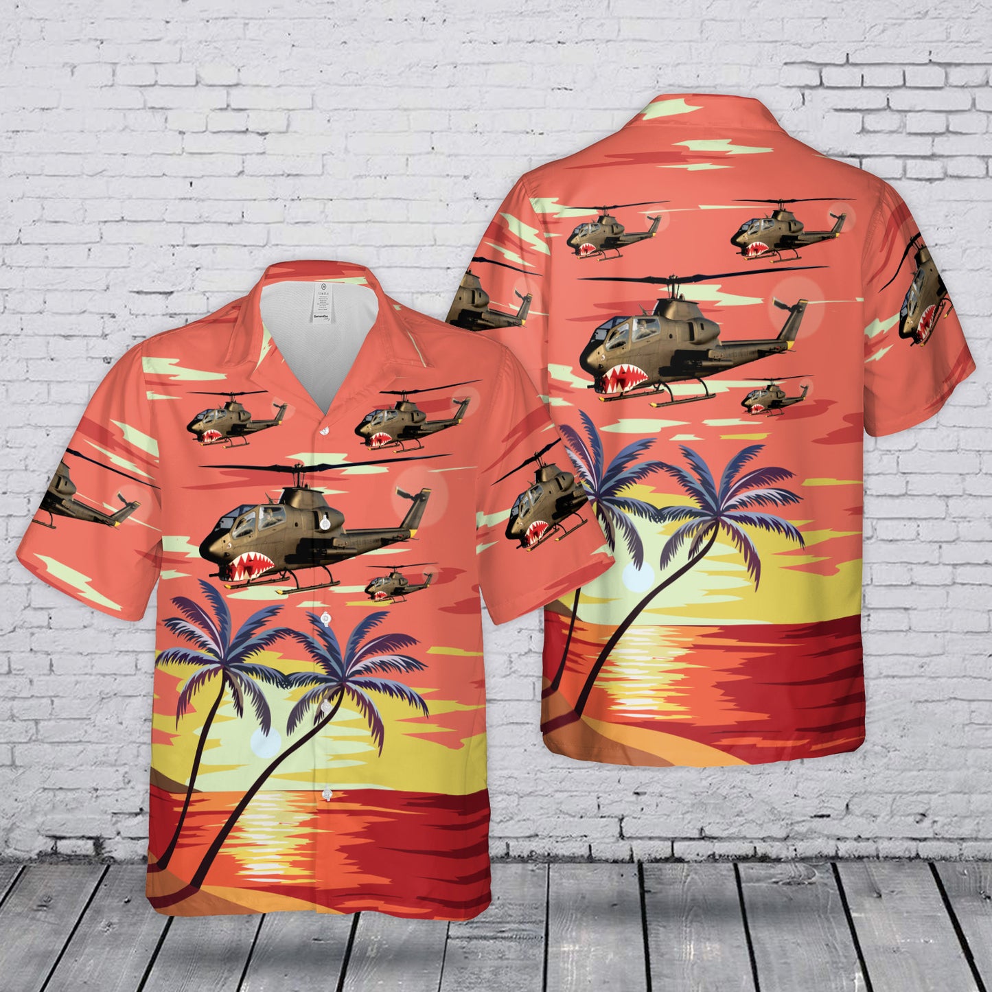 US Army Bell AH-1 Cobra Hawaiian Shirt