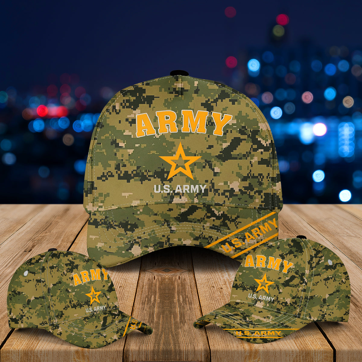 US Army Camo Baseball Cap