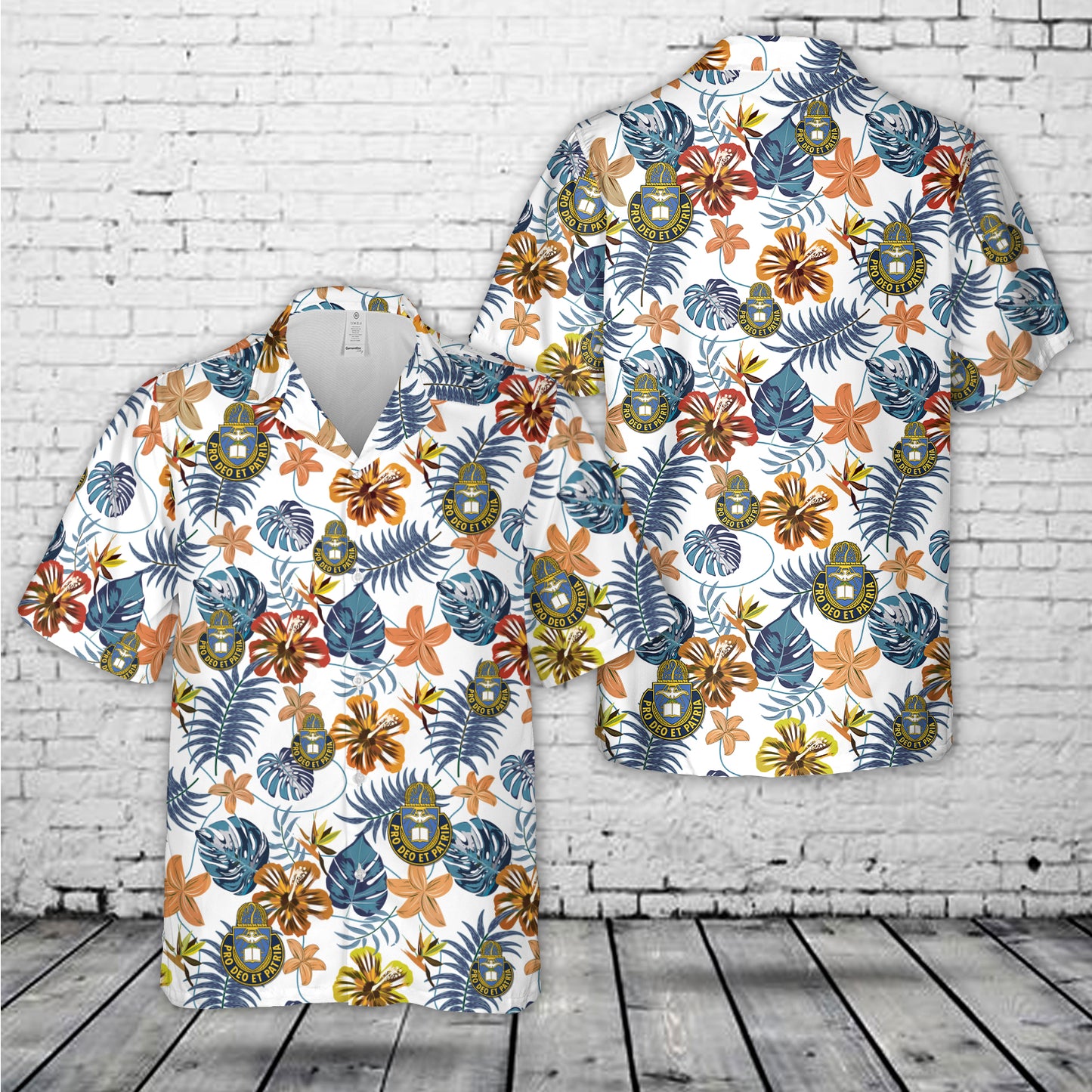 US Army Chaplain Corps Crest Hawaiian Shirt