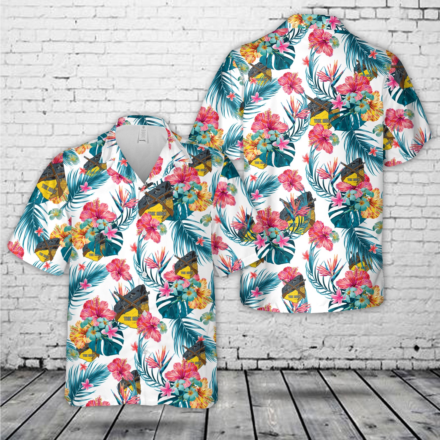 US Army Charlie Company, 2-47 Infantry Regiment, 197th Infantry Brigade Hawaiian Shirt