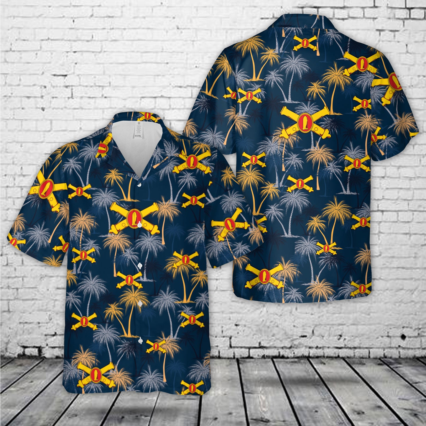 US Army Coast Artillery Corps (CAC) Hawaiian Shirt