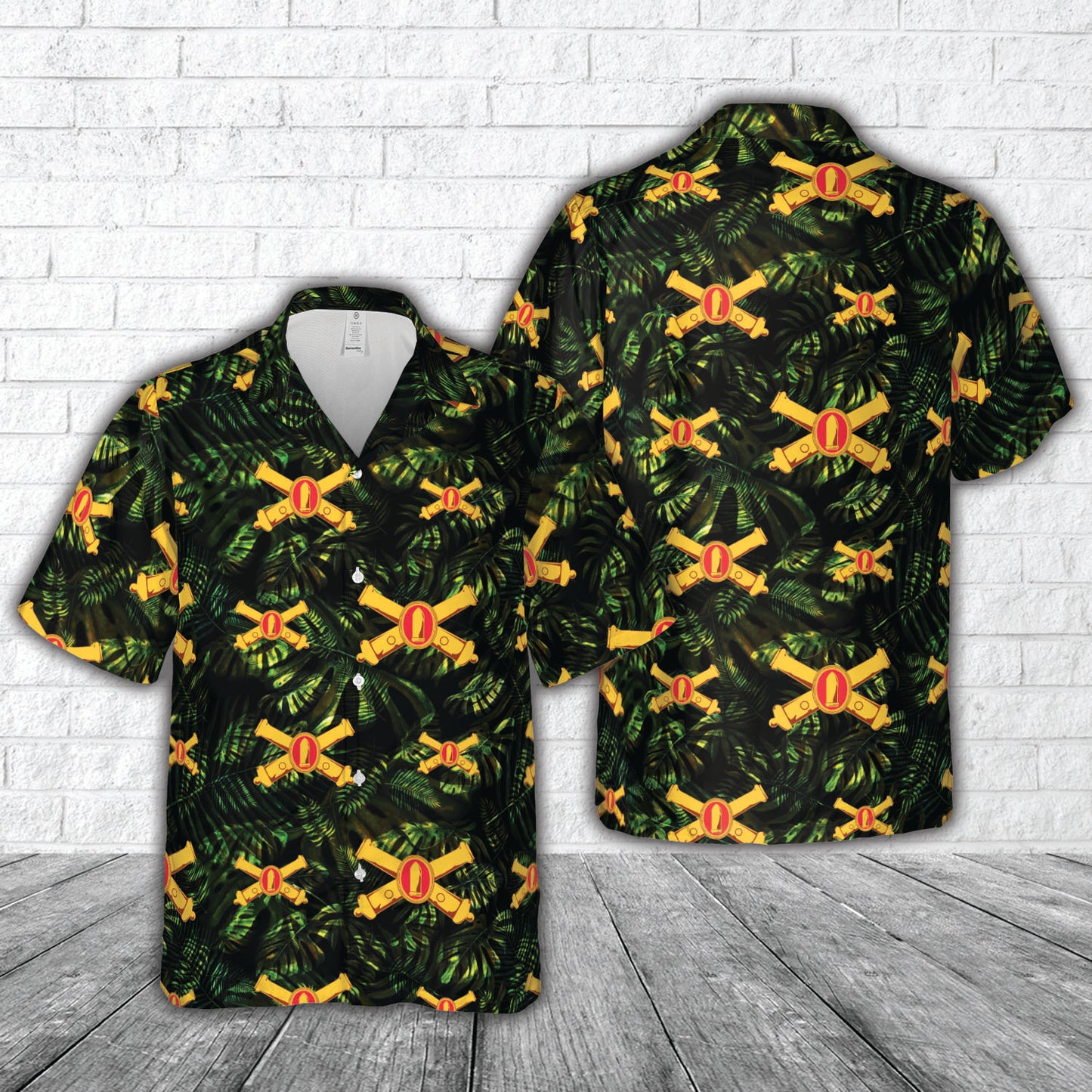 US Army Coast Artillery Corps (CAC) Hawaiian Shirt