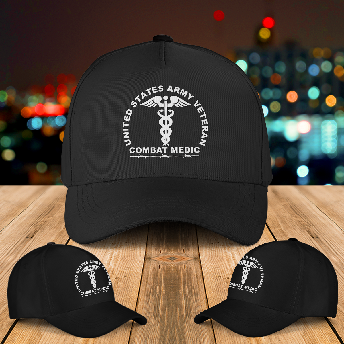 US Army Combat Medic Veteran Baseball Cap