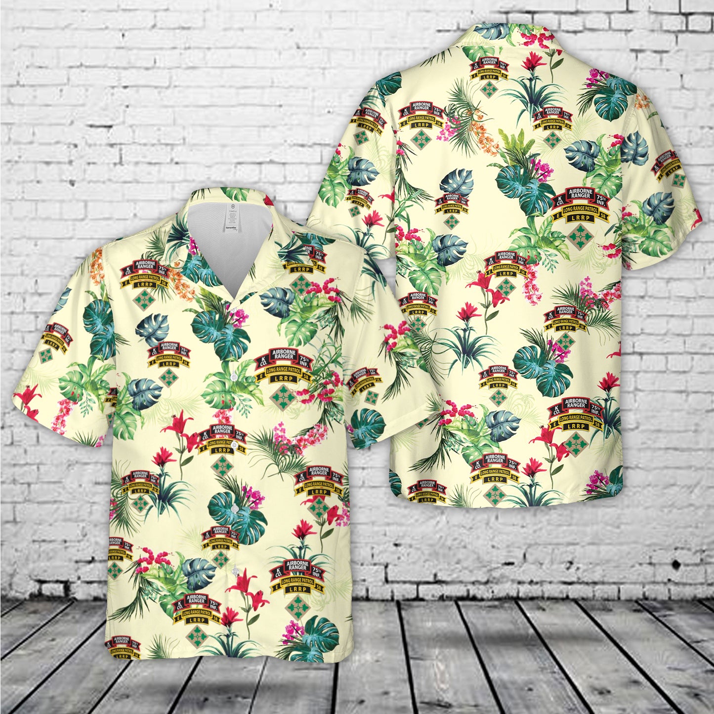 US Army Company K (RANGER), 75TH Infantry (Airborne) Hawaiian Shirt