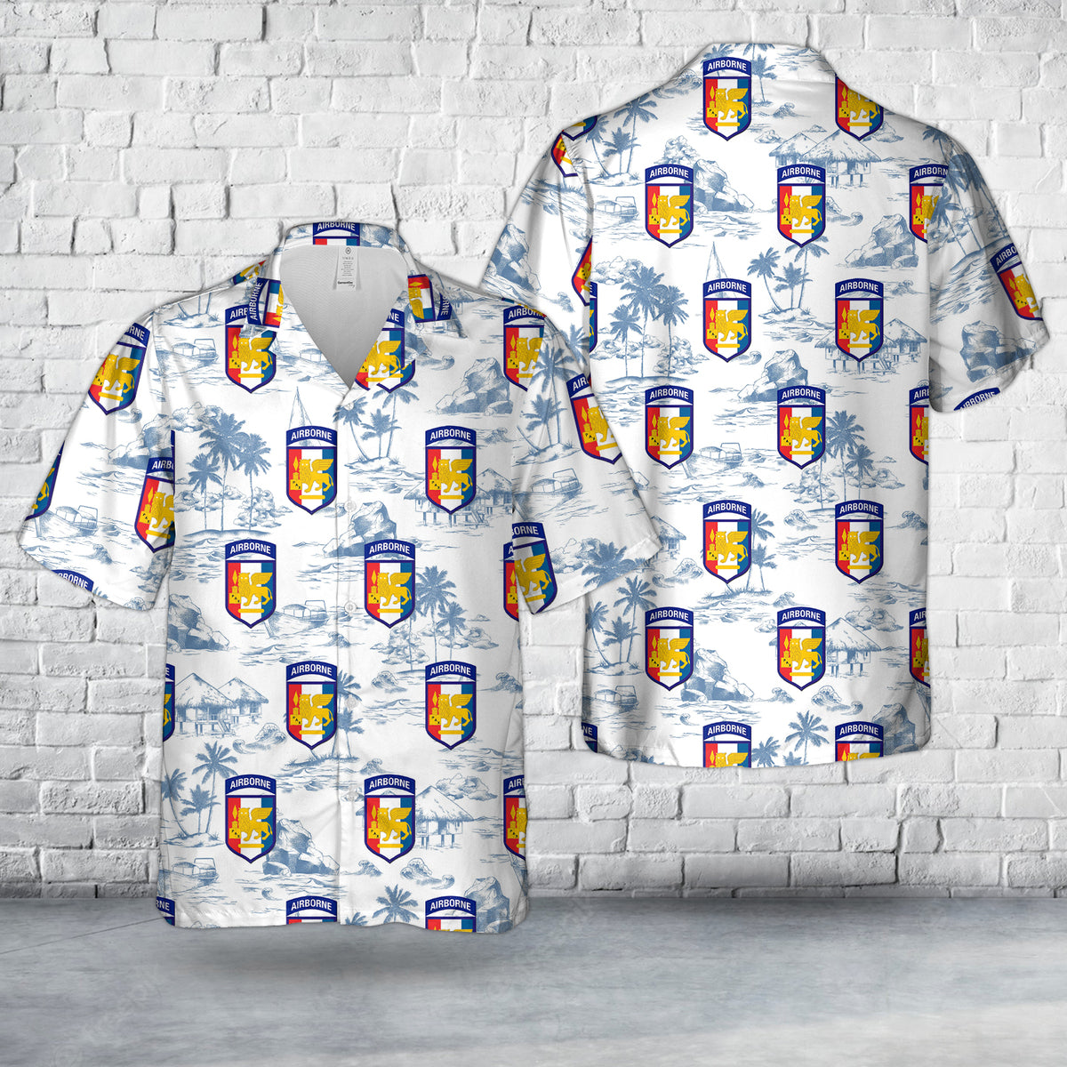 US Army D Battery, 1-509th ABCT Southern European Task Force (SETAF) Hawaiian Shirt