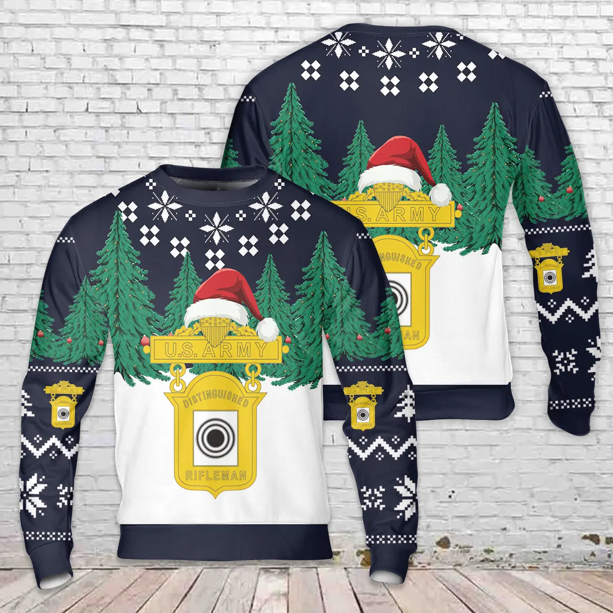 US Army Distinguished Rifleman AOP Christmas Sweater