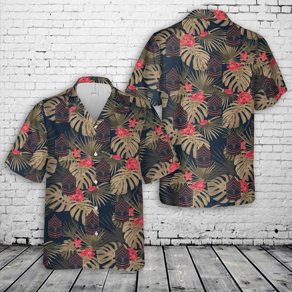 US Army Dress Chevron Hospital Sergeant 1916-1918 Hawaiian Shirt