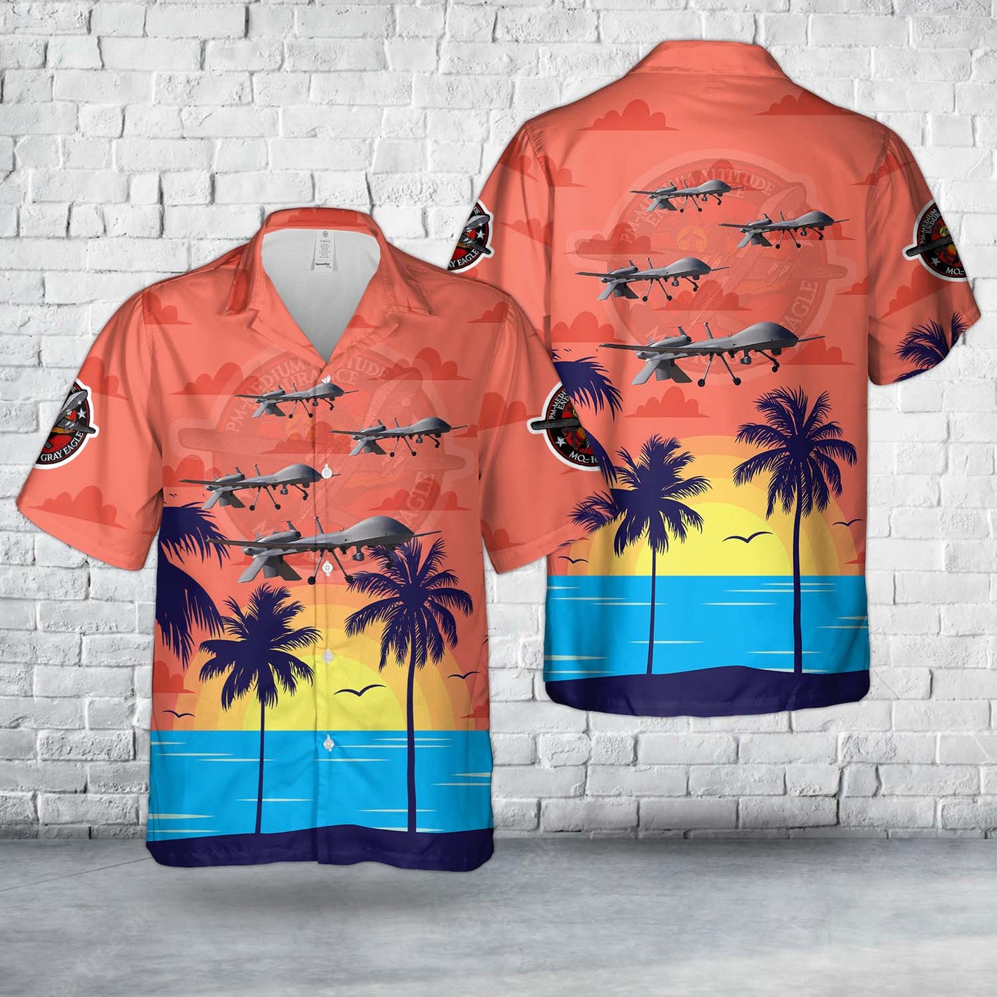 US Army General Atomics MQ-1C Gray Eagle 70111 Hawaiian Shirt