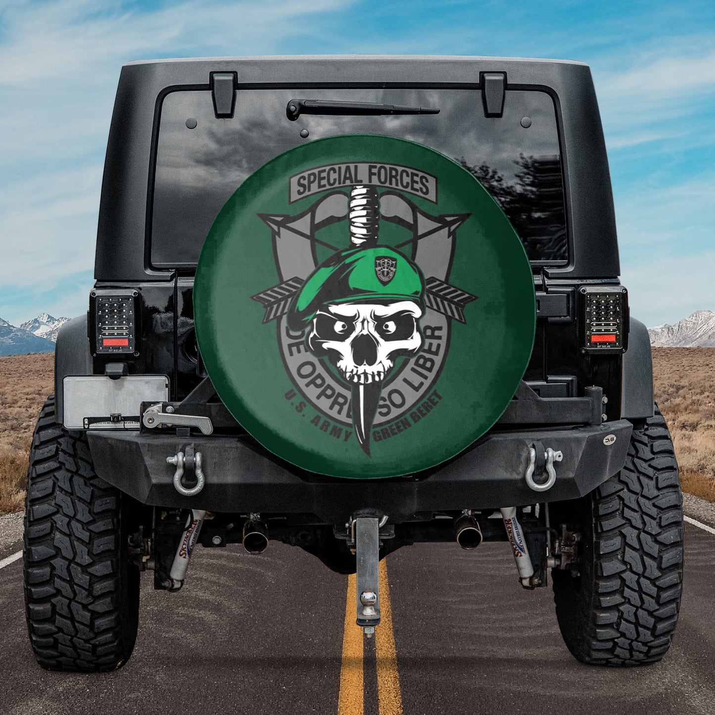 US Army Green Beret Special Forces Spare Tire Cover
