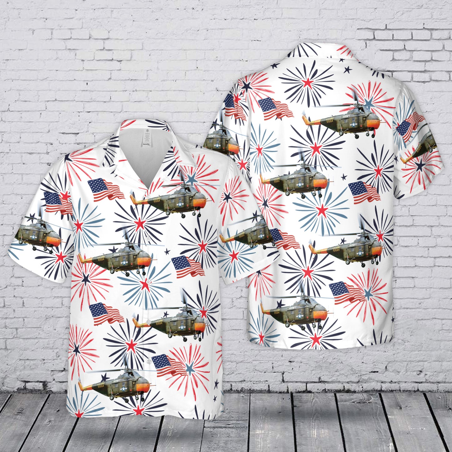 US Army H-19 Chickasaw 4th July 250th Anniversary 1776-2026 Hawaiian Shirt