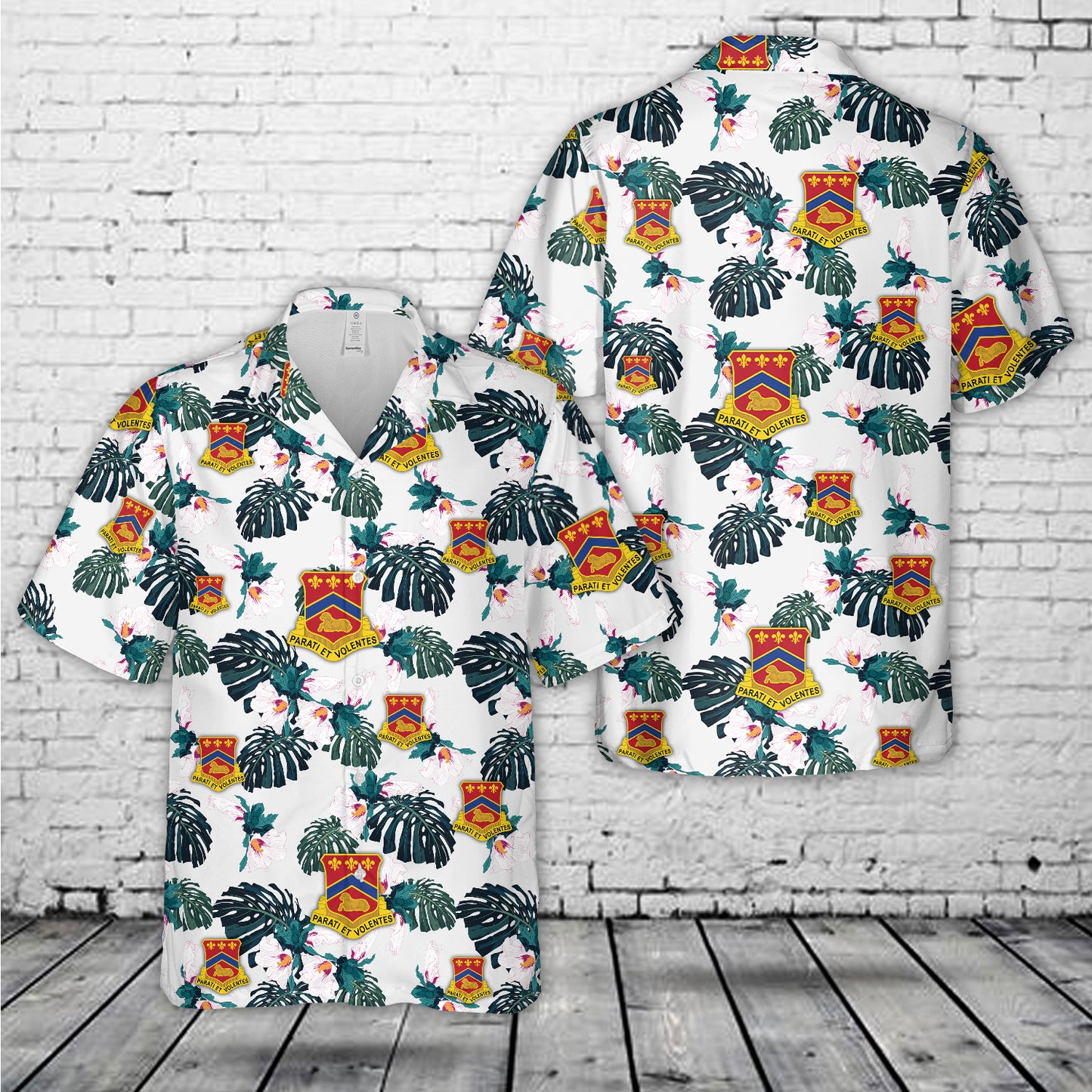 US Army Illinois Army National Guard, 123rd Field Artillery Regiment (123rd FAR) Hawaiian Shirt