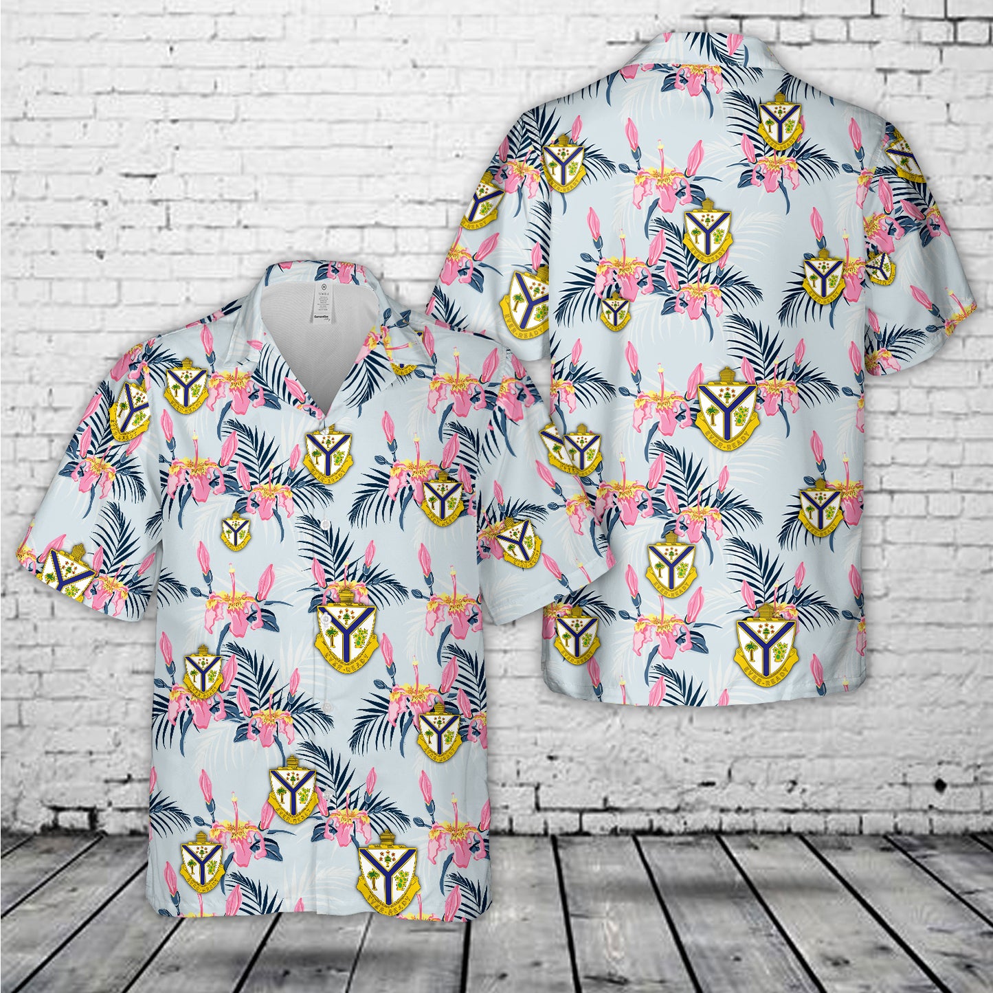 US Army Illinois Army National Guard, 132nd Infantry Regiment (132nd IR) Hawaiian Shirt