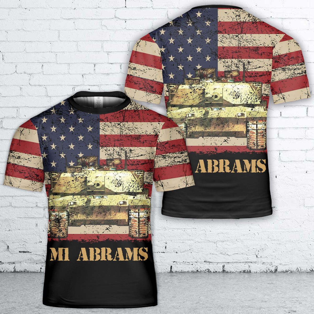 US Army M1 Abrams Tank, 4th Of July 3D T-Shirt