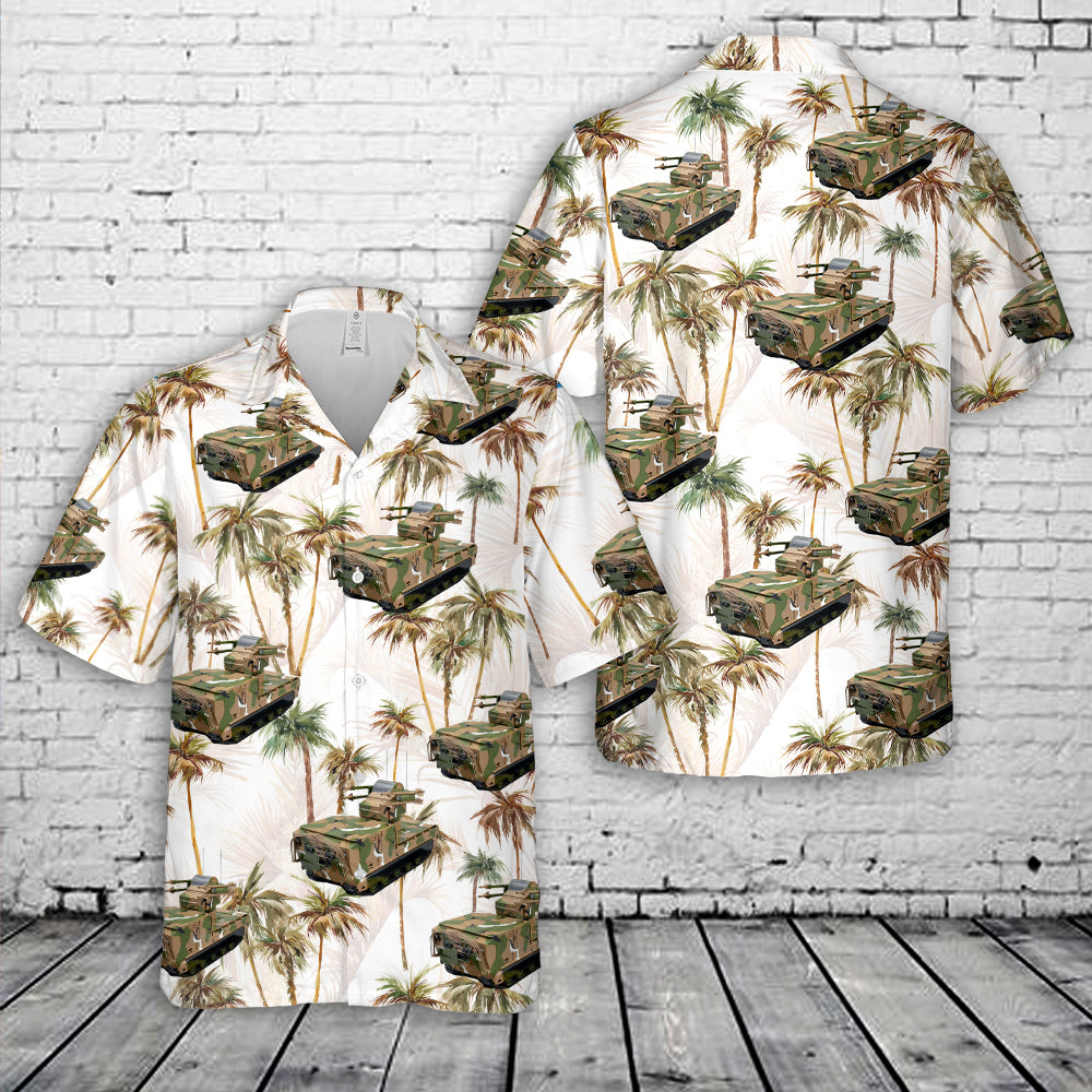US Army M730A1 Guided Missile Equipment Carrier Chaparral M730-50MEGS Hawaiian Shirt