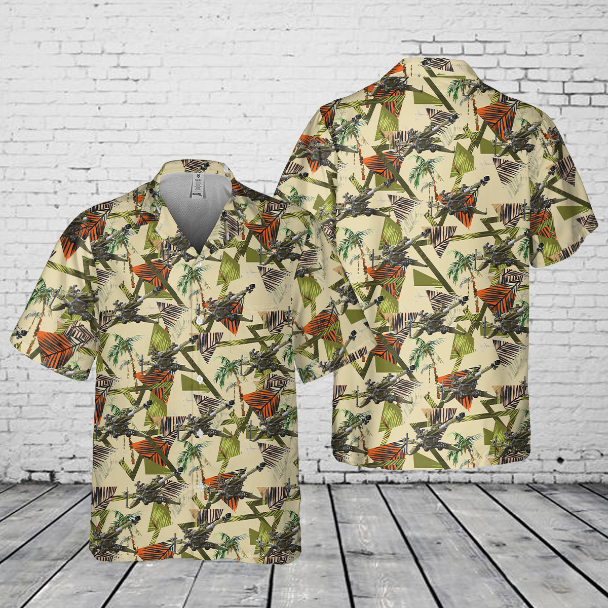 US Army M777 Howitzer Pocket Hawaiian Shirt