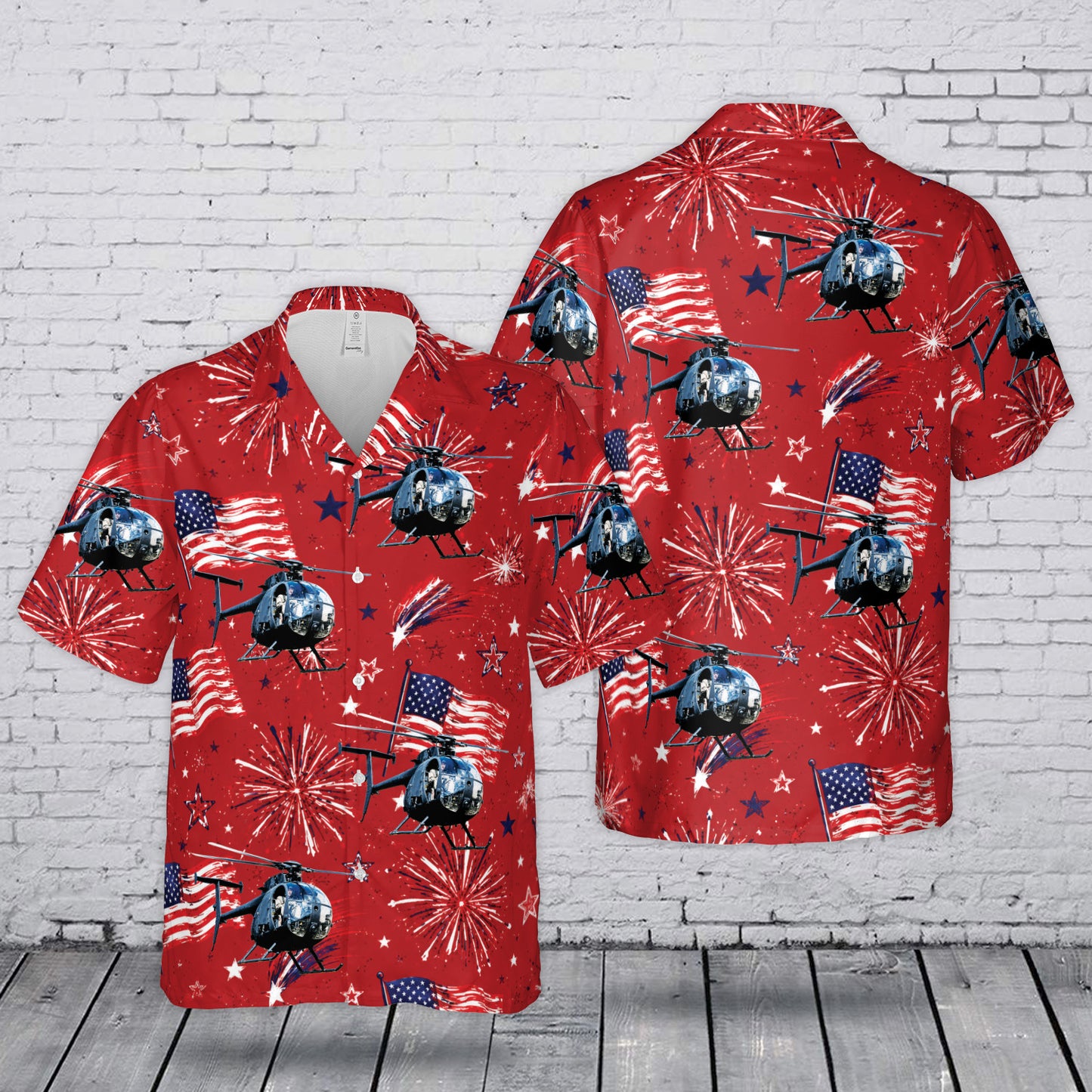 US Army MH-6 Little Bird 4th July 250th Anniversary 1776-2026 Hawaiian Shirt