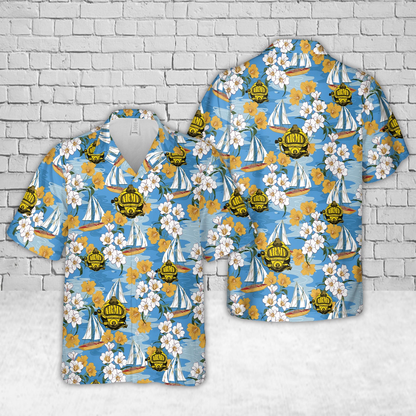 US Army MK 21 Diver Hawaiian Shirt