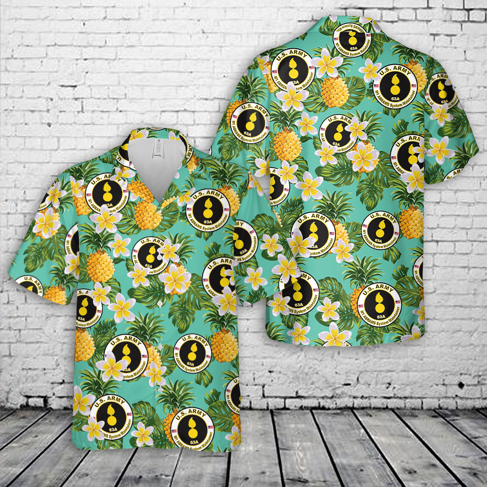 US Army MOS 63A M1-ABRAMS System Maintainer Hawaiian Shirt
