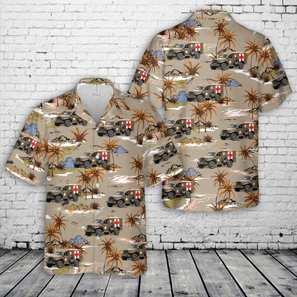 US Army Medical Corps, Dodge WC54 Field Ambulance (1943) Hawaiian Shirt
