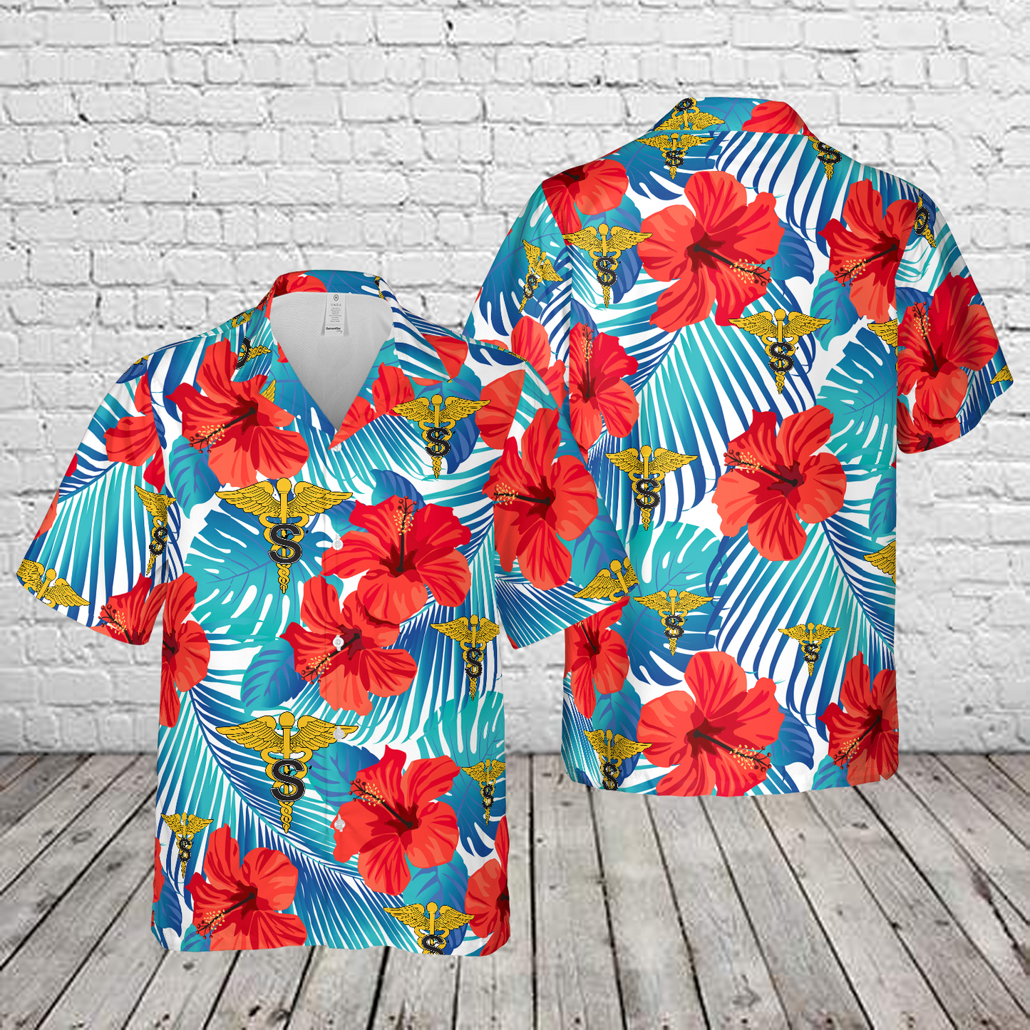 US Army Medical Specialist Corps Branch Hawaiian Shirt