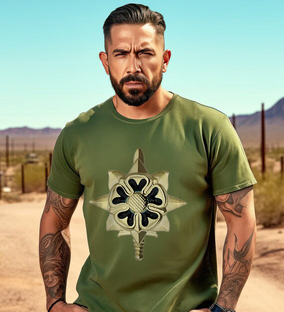 US Army Military Intelligence Branch Insignia Classic Unisex T-Shirt Gildan 5000 (Made In US)