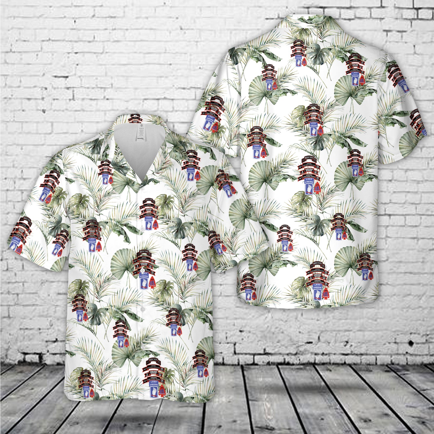 US Army N Company (RANGER), 75th Infantry (AIRBORNE), 173rd Airborne Brigade Hawaiian Shirt