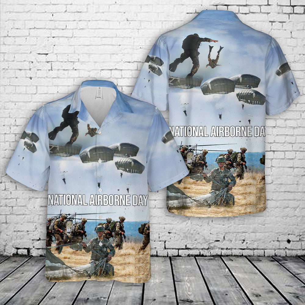 US Army National Airborne Day 2024 Hawaiian Shirt