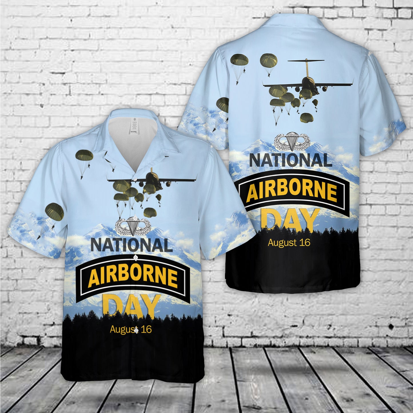 US Army National Airborne Day Hawaiian Shirt