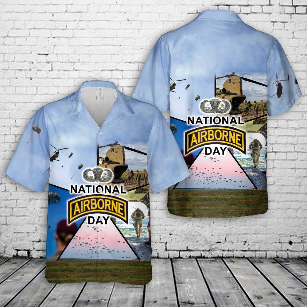 US Army National Airborne Day Hawaiian Shirt