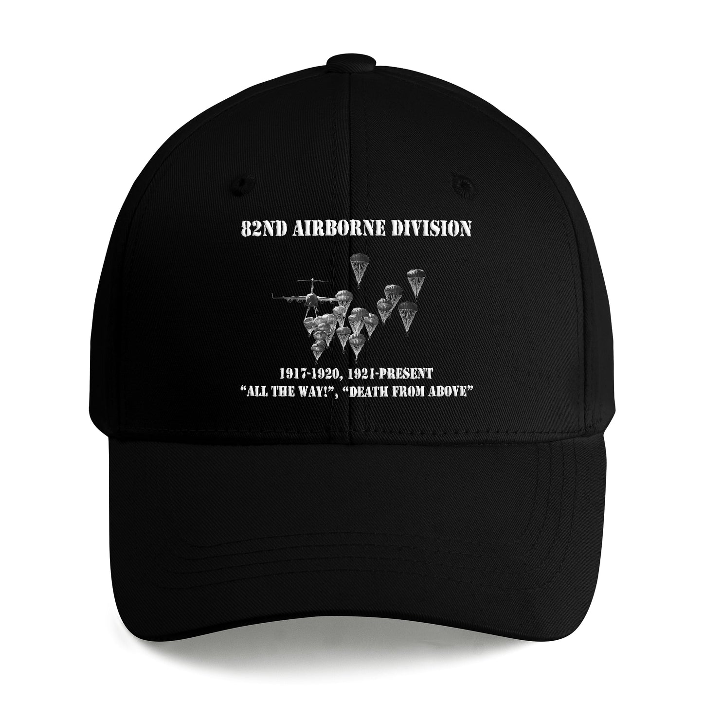 US Army Paratroopers With The 82nd Airborne Division Parachute Embroidered Cap